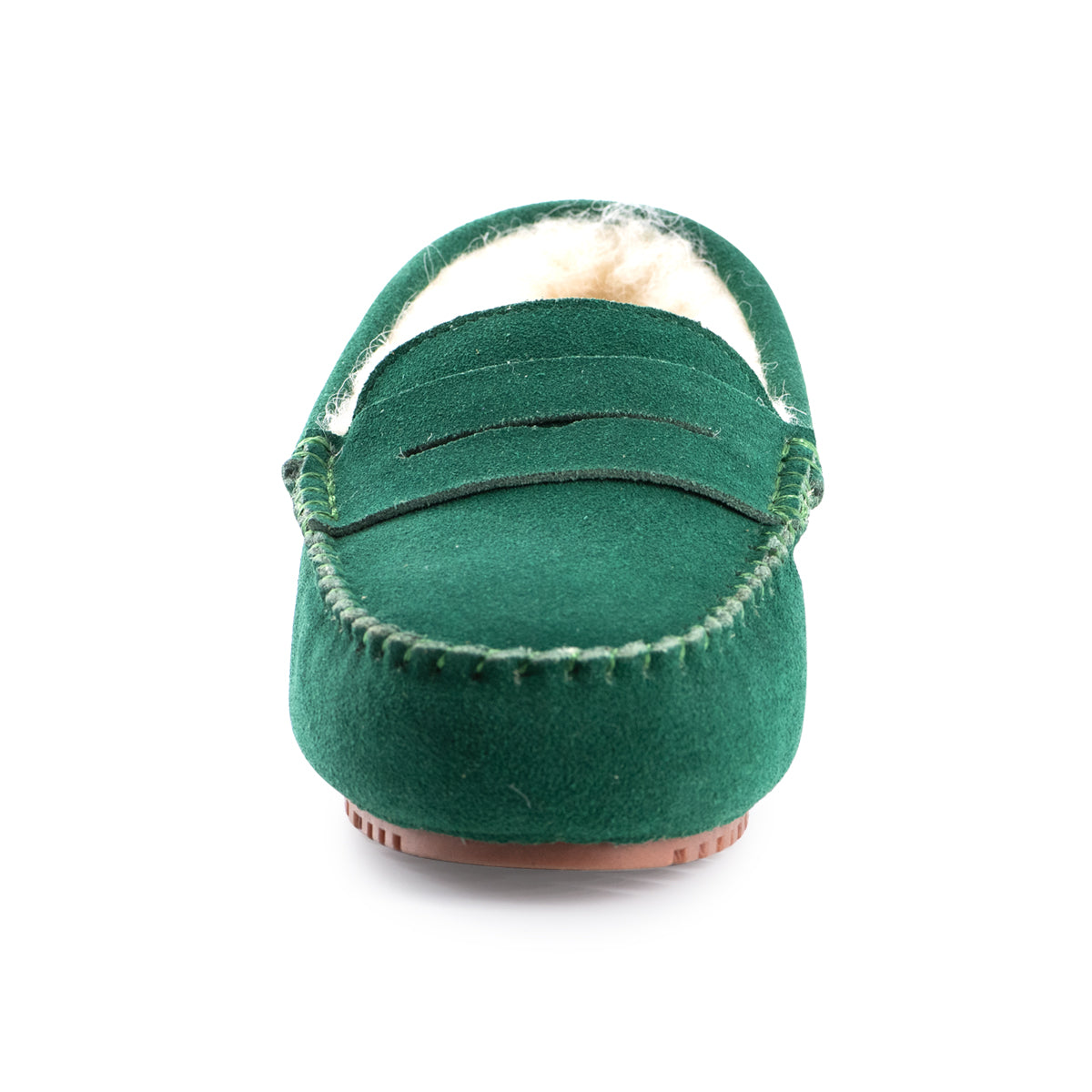 Green cheap moccasin slippers