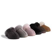 Load image into Gallery viewer, AUS WOOLI UGG UNISEX SHEEPSKIN WOOL SYDNEY Slippers - Light Grey
