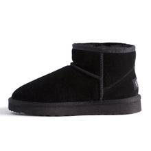 Load image into Gallery viewer, AUS WOOLI UGG SHORT SHEEPSKIN ANKLE BOOT - Black
