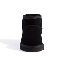 Load image into Gallery viewer, AUS WOOLI UGG SHORT SHEEPSKIN ANKLE BOOT - Black
