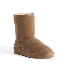 Load image into Gallery viewer, AUS WOOLI UGG MID CALF ZIP-UP SHEEPSKIN BOOT - Chestnut/Tan
