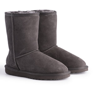 AUS WOOLI UGG MID CALF SHEEPSKIN BOOT - Grey