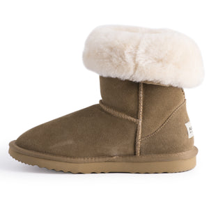 AUS WOOLI UGG MID CALF SHEEPSKIN BOOT - Chestnut/Tan