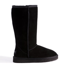 Load image into Gallery viewer, AUS WOOLI UGG TALL ZIP-UP SHEEPSKIN BOOT - Black
