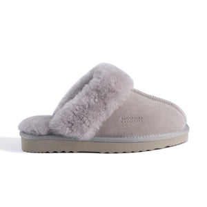 AUS WOOLI UGG UNISEX SHEEPSKIN WOOL SYDNEY Slippers - Light Grey