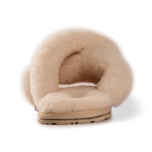 Load image into Gallery viewer, AUS WOOLI AUSTRALIA WOMEN SHEEPSKIN WOOL BRIGHTON SLIPPERS- TAN
