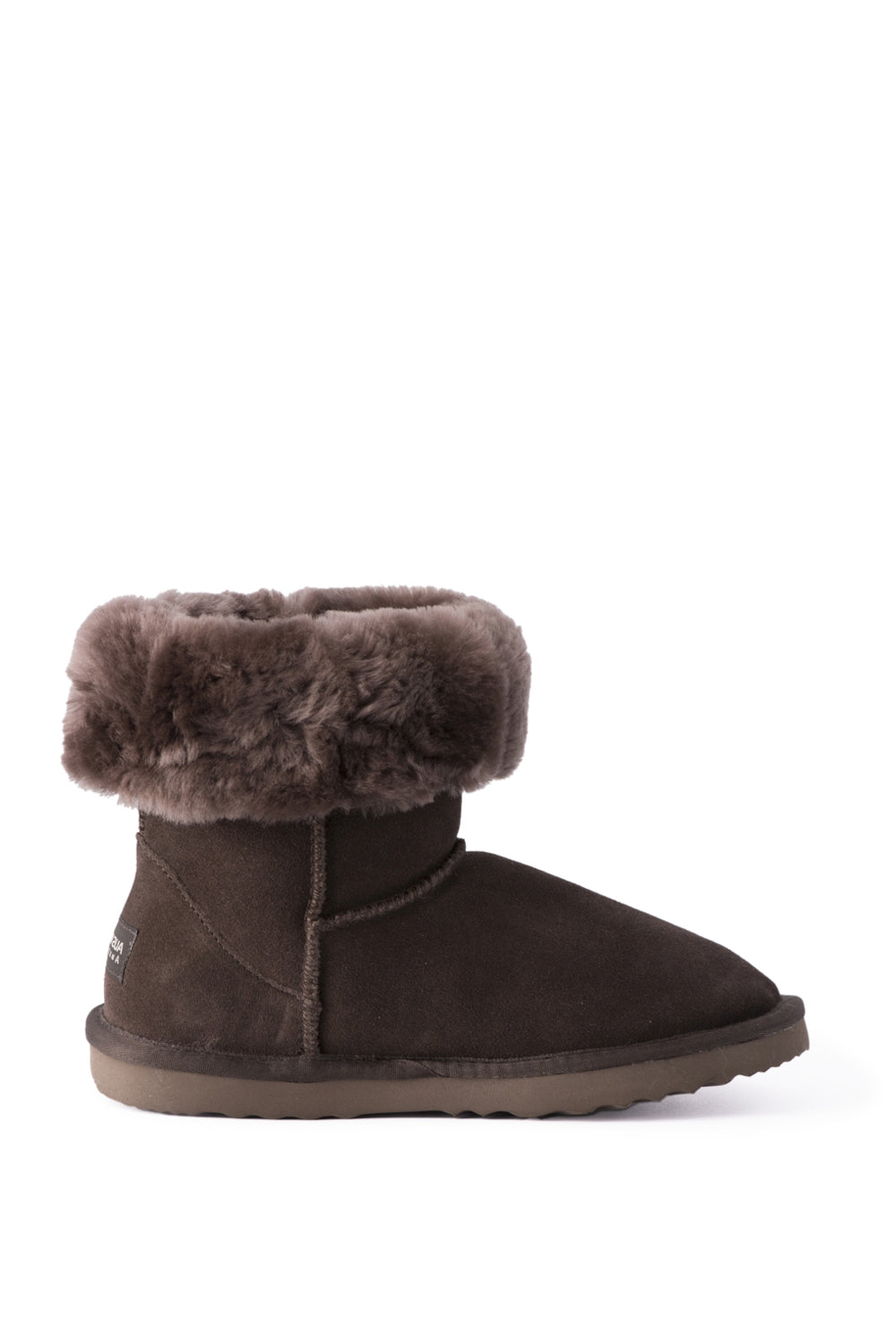 AUS WOOLI UGG MID CALF SHEEPSKIN BOOT - Chocolate