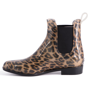 AUS WOOLI WOMENS RAINBOOTS WITH FREE SHEEPSKIN INSOLE - Leopard Print