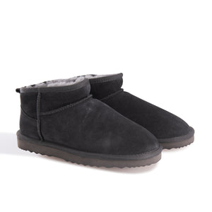 AUS WOOLI AUSTRALIA SHEEPSKIN CLASSIC ULTRA MINI BOOT - GREY